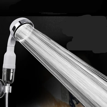 

Dual Filtration Bathroom High Pressure Handheld Ionic Filter Shower Head Filter Pressurization For Standard Size Shower Hose