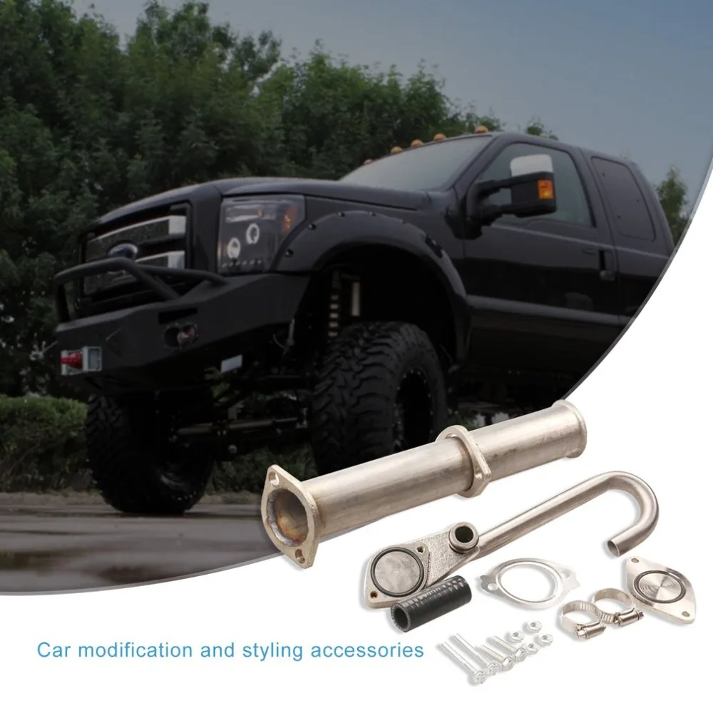 6.0L EGR клапан трубы комплект EGR обход и удаление комплект авто комплект для Ford F250 F350 F450 03-07 6.0L POWERSTROKE Дизель турбо