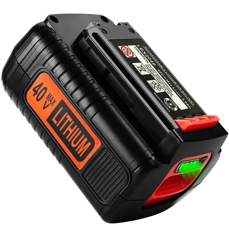 3.0Ah Replacement 40V MAX Battery for Black&Decker LBX2040 LBXR36