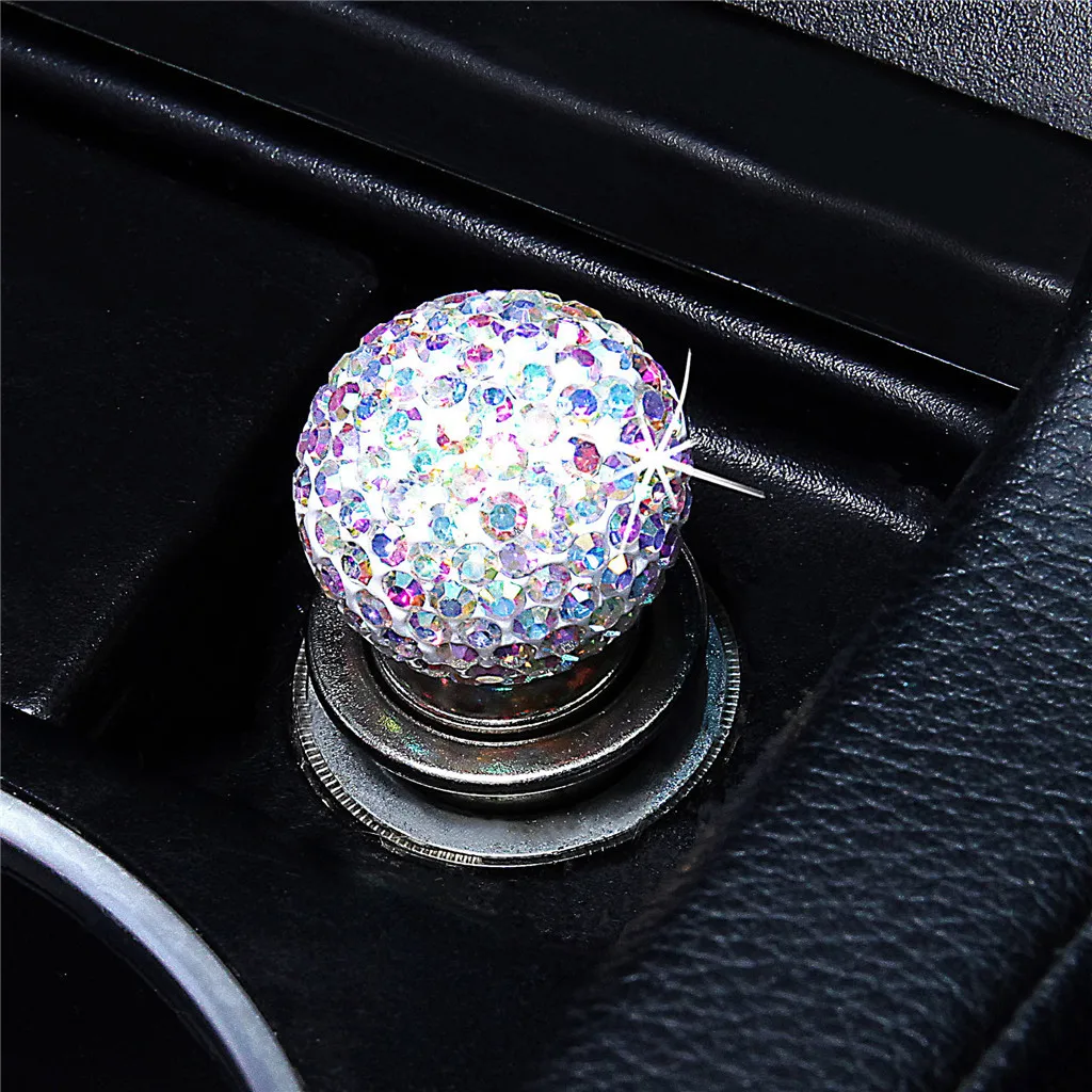 Car Cigarette Lighter Socket Plug Connector Universal Personal Auto Vehicle Metal Rhine-stone Smoke Heater 12V #WN | Автомобили и