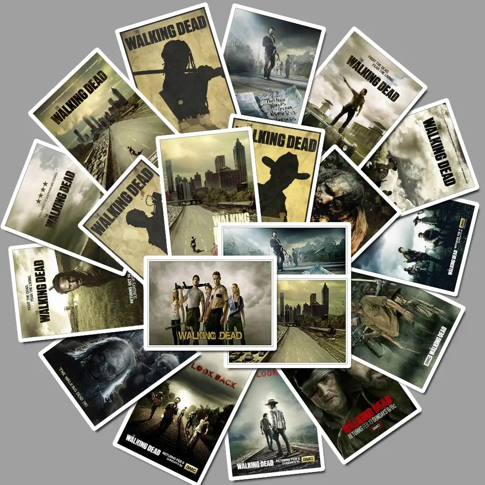 25 шт. The Walking Dead сезонная 8 наклейка s Pack музыкальная наклейка для самодельный скейтборд мотоцикл багаж ноутбук стикер с рисунком из мультфильма наборы - Цвет: A027-25pcs