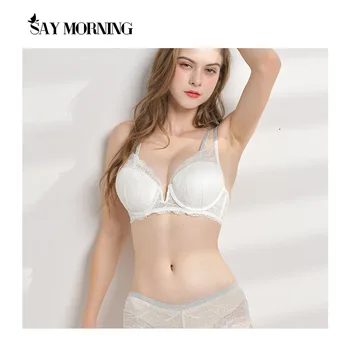 

SAY MORNING New Women Bra & Brief Set High Quality Brassiere Lingerie Push-Up Bra Deep V Bra Set Sexy Lace Hollow Underwear