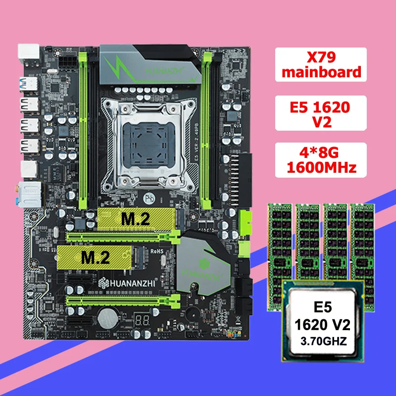 Best Price HUANANZHI V2.49 X79 motherboard CPU RAM bundle discount X79 motherboard CPU Xeon E5 1620 V2 RAM 32G(4*8G) RECC 2 years warranty Best Price HUANANZHI V2.49 X79 motherboard CPU RAM bundle discount X79 motherboard CPU Xeon E5 1620 V2 RAM 32G(4*8G) RECC 2 years warranty