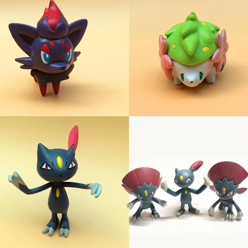 Экшн-фигурки TAKARA TOMY Pokemon Pocket куклы-монстры Sneasel Zorua Shaymin |