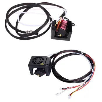 

1Set 12/24V 3D Full Assembled Extruder Kits With 2PCS Fans Fan Cover Air Connections Nozzle Kits 3D Printer Parts