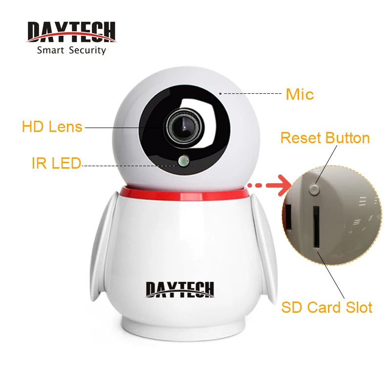  DAYTECH 1080P Wireless IP Camera Cloud Wifi Camera Smart Auto Tracking Home Security Surveillance C - 4.00008E+12