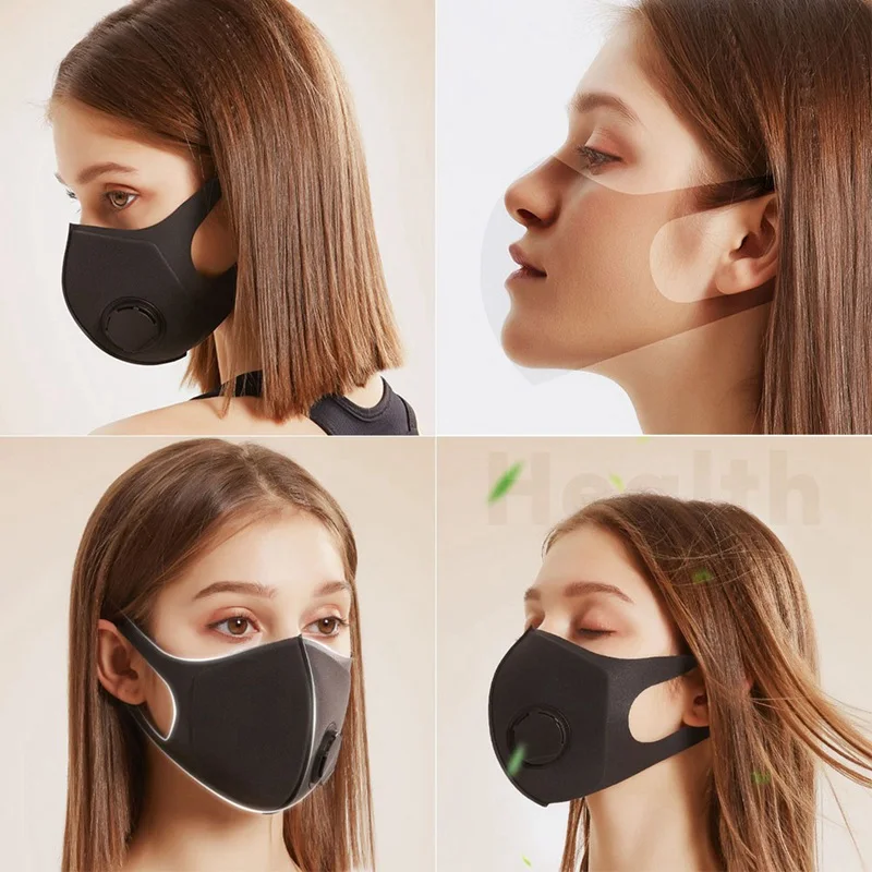 PM2.5 респиратор с защитой от дымки, дыхательный клапан, маска для лица, Пылезащитный фильтр с активированным углем, респиратор, защитная маска для рта