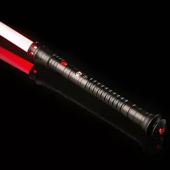 

SaberFeast Dueling Lightsaber Battle RGB 1 inch Blade Mental Handle FOC Blaster Chargeable Halloween Cosplay-09