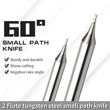 AUGT minitaladro de Metal de aleación de aluminio, fresa plana HRC60, vástago de 4mm, 0,2 0,9mm, carburo de tungsteno, CNC