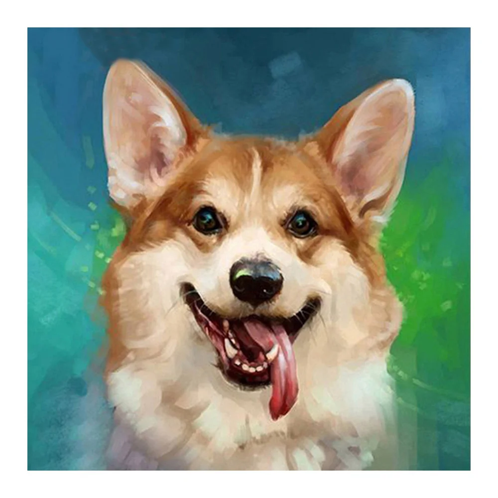 

Corgi Diamond Painting Oil Animal Round Full Drill Cartoon Nouveaute DIY Mosaic Embroidery 5D Cross Stitch home decor gifts