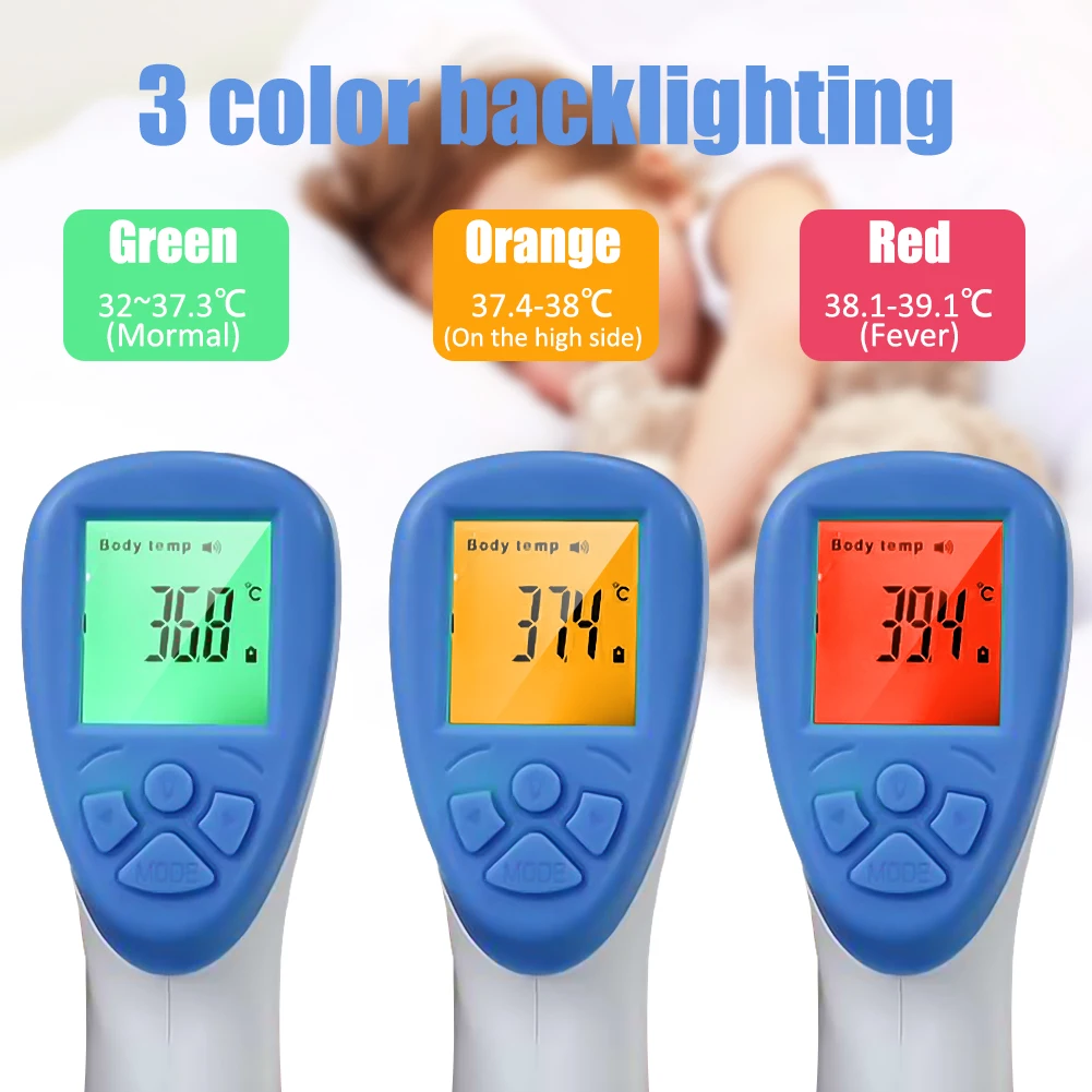 

Baby Thermometer Infrared Digital LCD Body Measurement Non-Contact Wholesale Adult Body Fever Children Thermometer