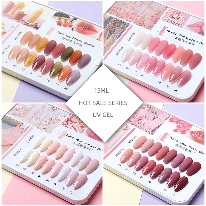 112 Color 15ml UV Nail Gel Polish for Professional Nail Salon Art Gels Semi Permanent High Quality Soak Off Nail Varnish Lacquer