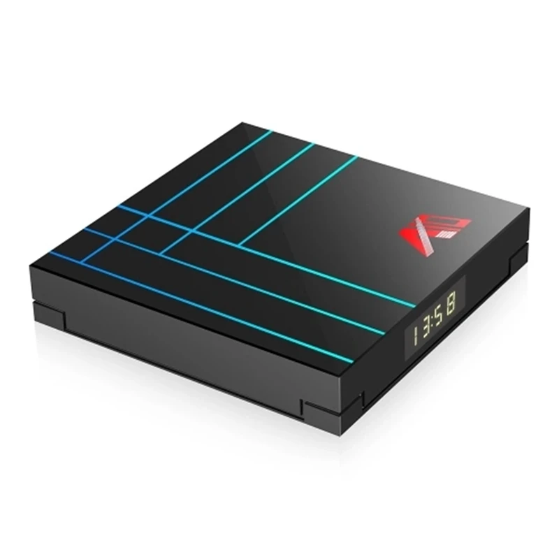 A10 Smart Android 9,0 ТВ приставка Rk3318 четырехъядерный 64 бит 4 ГБ/32 ГБ Uhd 4K Vp9 H.265/H.264(ЕС Plug