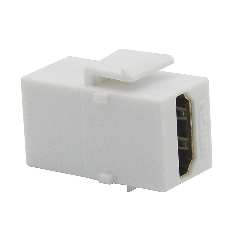 HDMI Keystone Adapter for Wall Plate or Patch Panel – Female Coupler Connector for Seamless Integration Description Image.