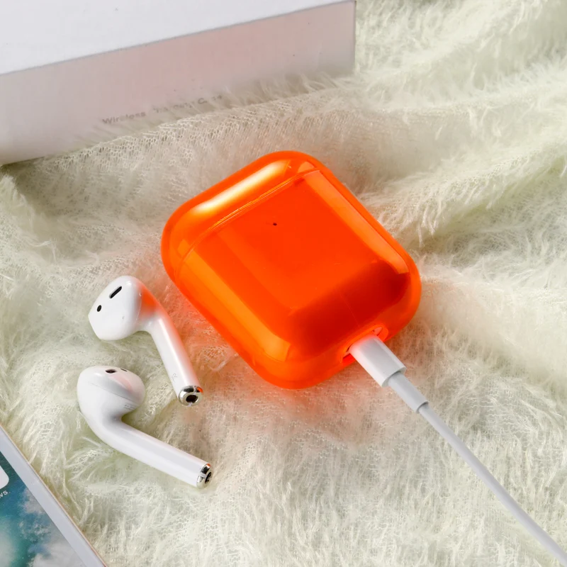 Чехол карамельного цвета для AirPods, чехол, Роскошный милый прозрачный жесткий чехол на AirPods Apple, чехол, протектор для Air Pod, чехол s, чехлы