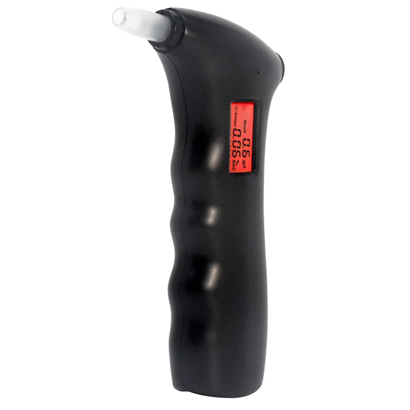 Элегантные серьги, отличное-Алкоголь тестер Профессиональный Алкотестер Тестер цифровой ЖК-дисплей Тестер дыхания с 5 мундштук
