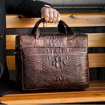 alligator laptop bag