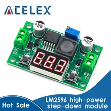 DC-DC Buck Step Imbottiture Modulo LM2596 DC/DC 4.0 ~ 40V a 1.25-37V Regolabile Tensione regolatore Con Voltmetro A LED