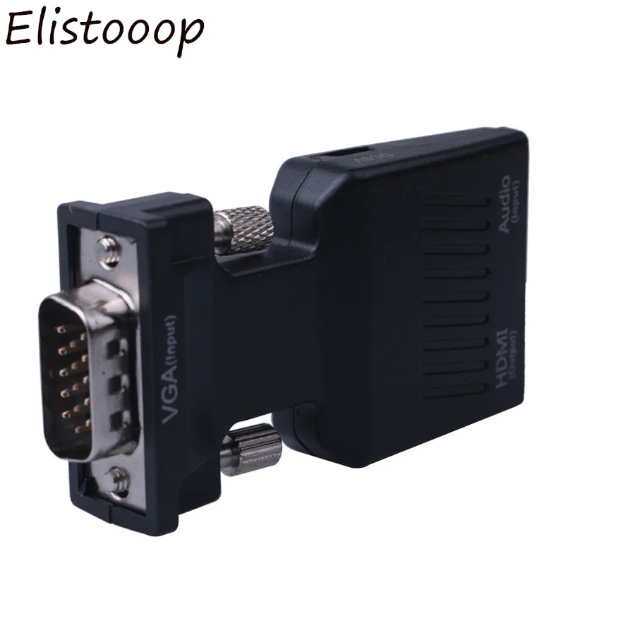 VGA мужчина к HDMI Женский адаптер конвертер кабель с 3,5 мм аудио выход 1080P VGA к HDMI для ПК ноутбук к HDTV проектору