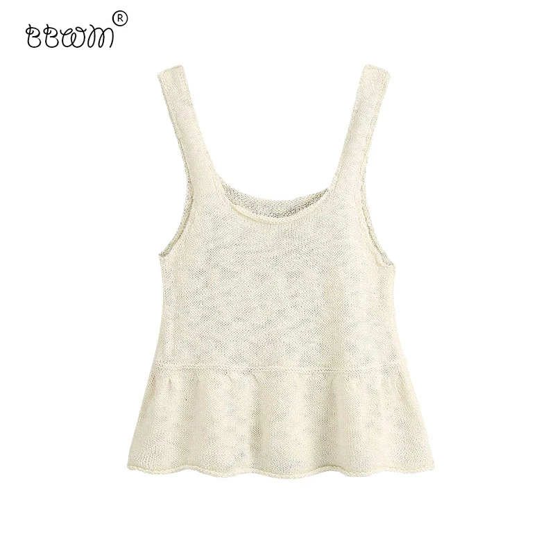 Женская трикотажная блузка с оборками однотонная Милая модная укороченная