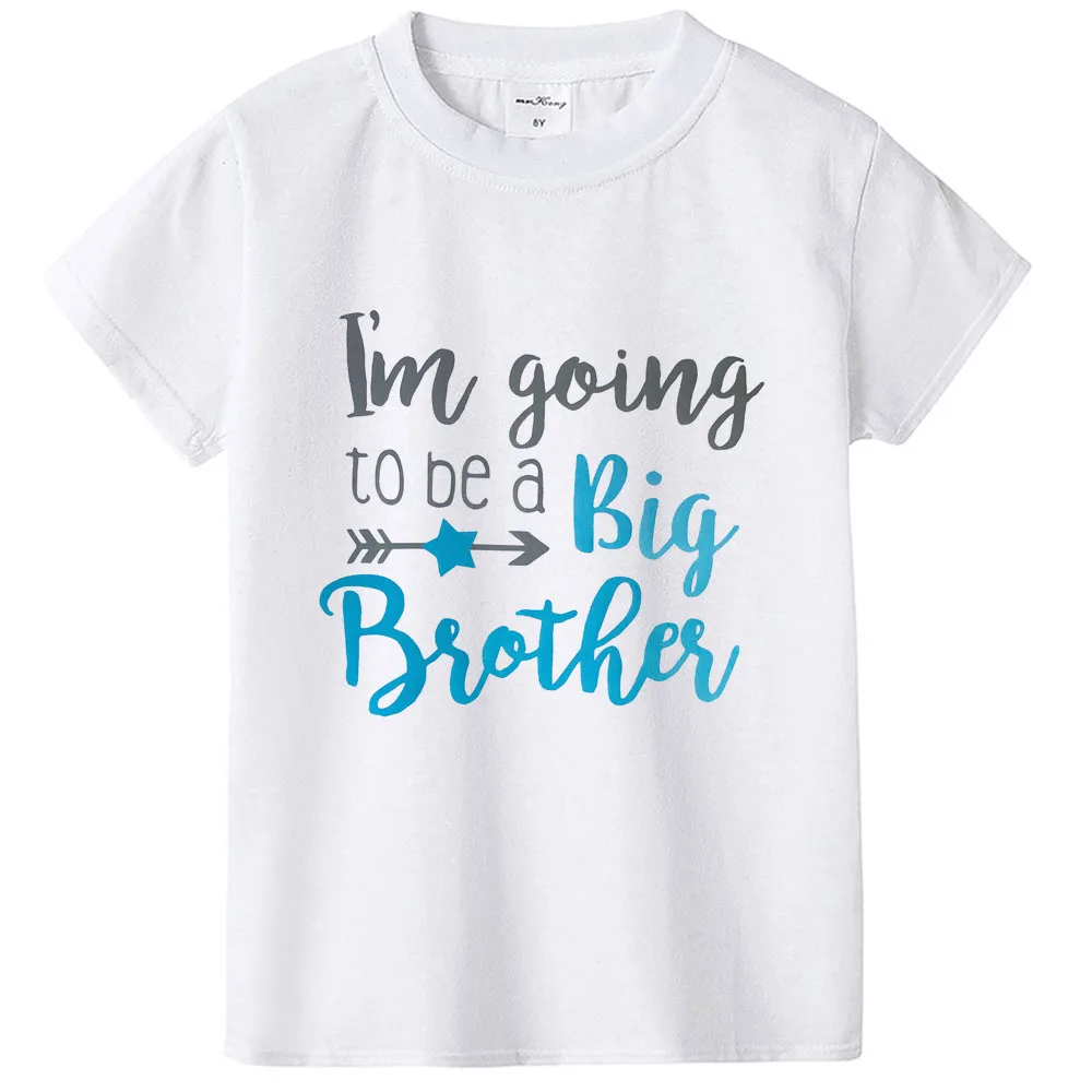 christian t shirts I'm Going To Be A Big Brother Birth & Pregnancy Announcement T-Shirt Top Boy Baby Son Family Look Tshirts Summer Fashion Tee funny t shirts T-Shirts