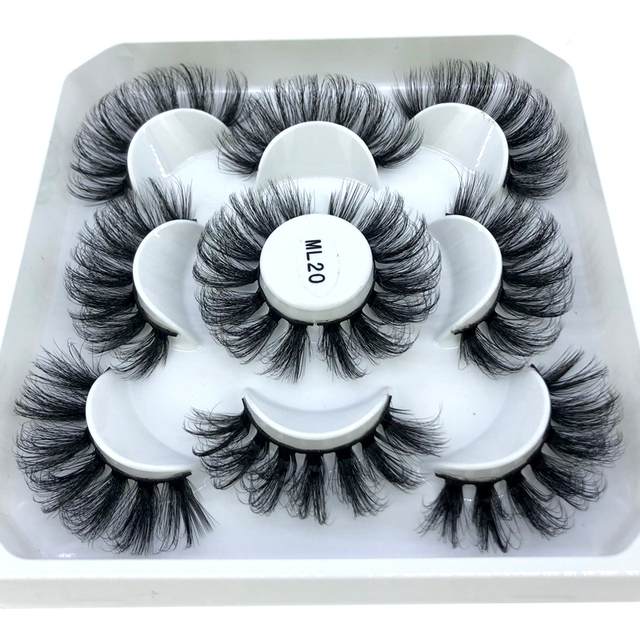 5 pairs natural false eyelashes fake lashes long makeup 3d mink eyelashes eyelash extension mink eyelashes for beauty