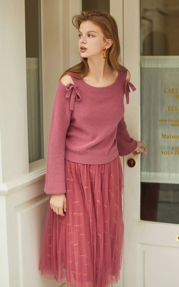 Vero Moda женское трикотажное платье из двух частей с кроличьим мехом и бантом | 319446529