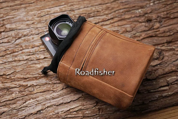 Leather camera bag pocket -11