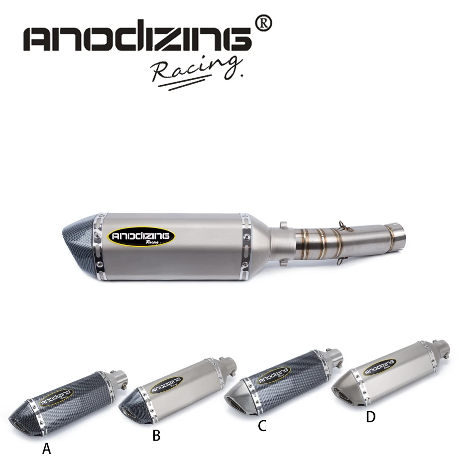 Motorcycle Exhaust Muffler Pipe Link middle Escape SLIP ON FOR HONDA CBR400 CB500R 2013-2015 CB400X CB500X 13-16 | Автомобили и
