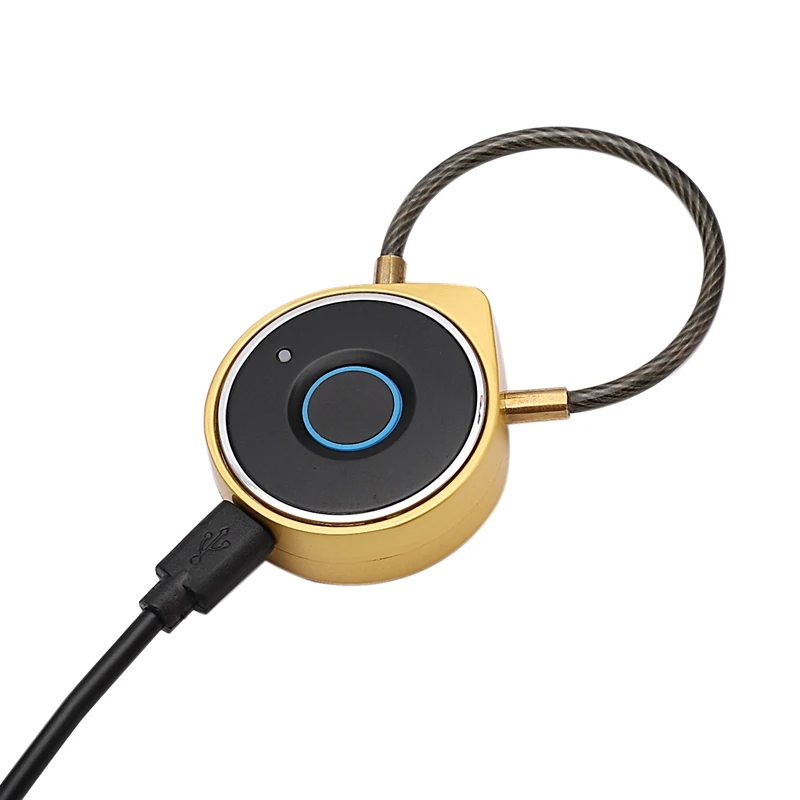 W9 USB Перезаряжаемый смарт-замок для отпечатков пальцев Противоугонный замок для безопасности двери багажная сумка чехол-замок