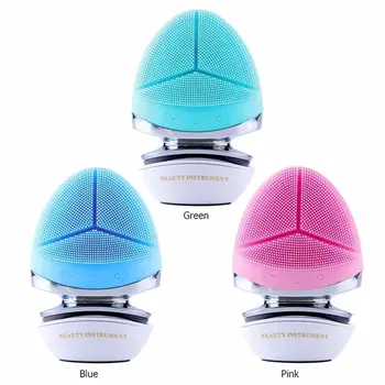 

Silicone Introduction Instrument Ems Micro Current Cleansing Instrument Photon Skin Rejuvenation Pore Cleaner