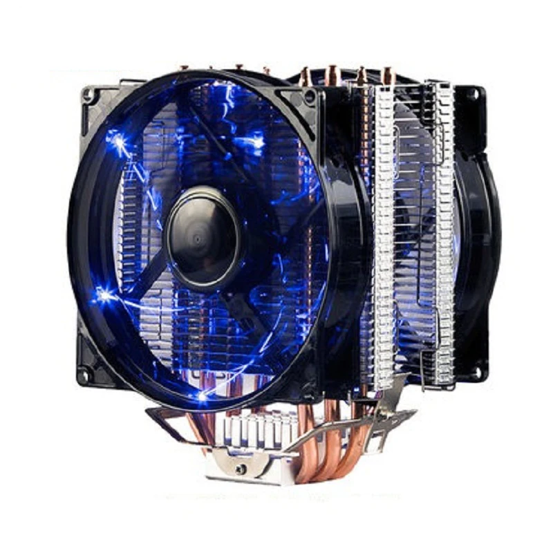 Pccooler X4 4 теплотрубки Процессор кулер 120 синий светодиод ШИМ тихий вентилятор для Intel 775 1155 1156 2011 AMD AM4 AM3 радиатор для ПК Вентилятор охлаждения