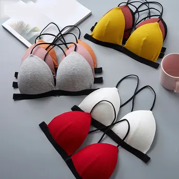 

Sexy Front Closure Bras For Women Sexy Lingerie Push Up bra Brassiere Small Bust Bralette Wire Free Underwear Seamless Intimates