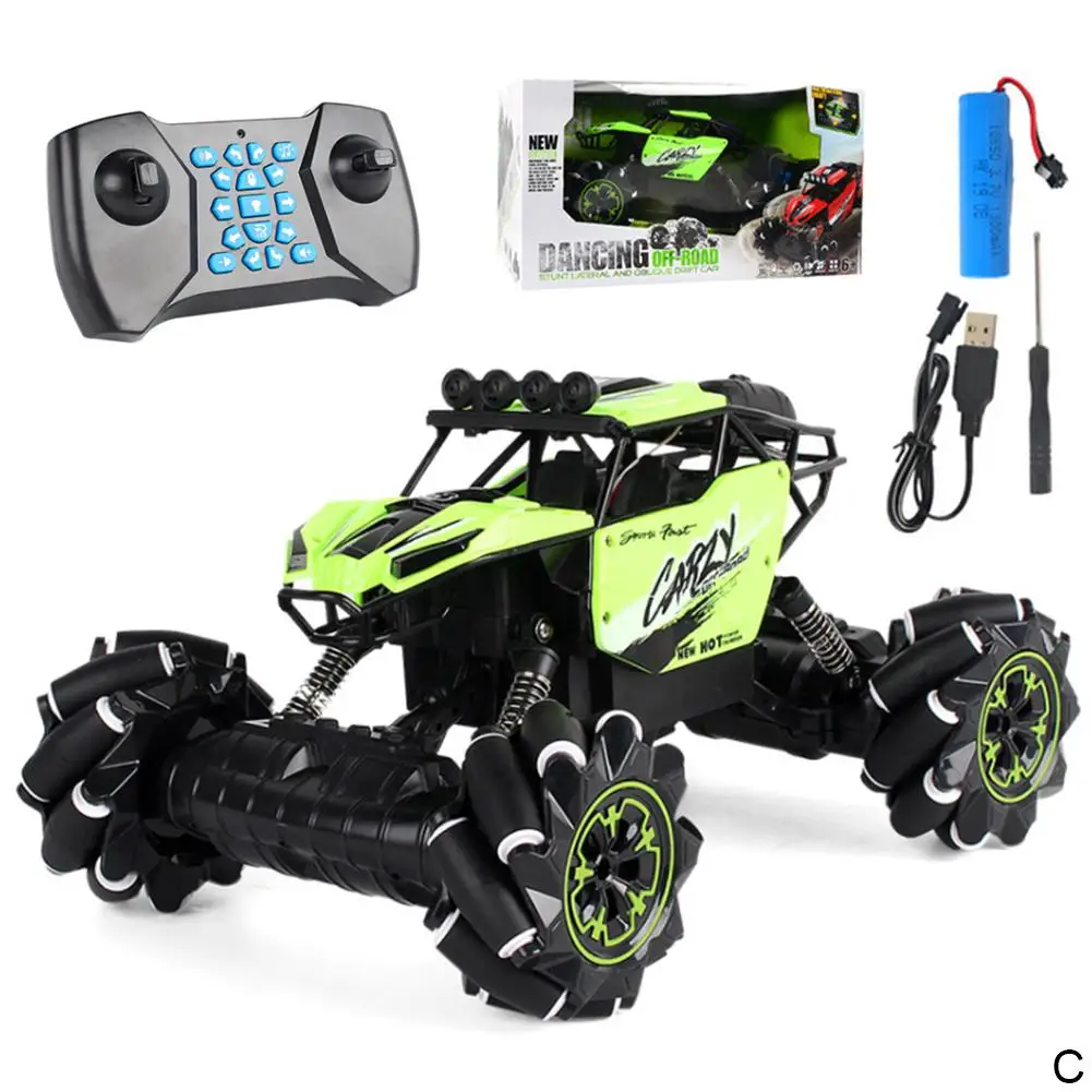1/16 Электрический трюк RC автомобиль 2,4 ГГц 4WD новая технология Rc автомобиль музыка дрейф скалолазание дистанционное управление внедорожник игрушка для детей - Color: C