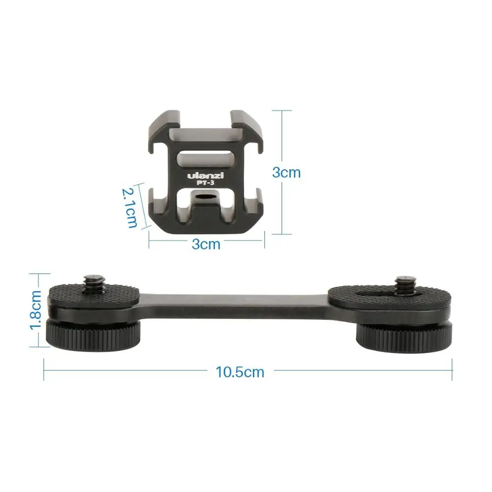 Skup Potrójne do montażu na zimno mikrofonem Led lampa wideo zestaw dla DJI OSMO Mobile 2 Zhiyun gładka 4 Feiyu Vimble 2 stabilizator gimbal