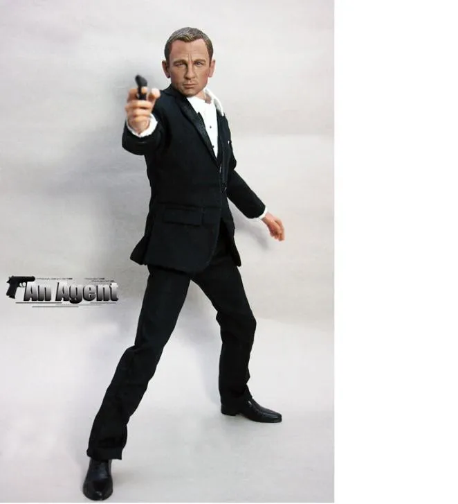 1/6 весы, голова дэээла крэга, лепим для Skyfall 007, Джеймс Бонд, сделай сам, фигурки