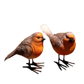 

Simulation bird statue, resin modern art sculpture, home decoration, outdoor garden simulation animal decoration,A pair of birds