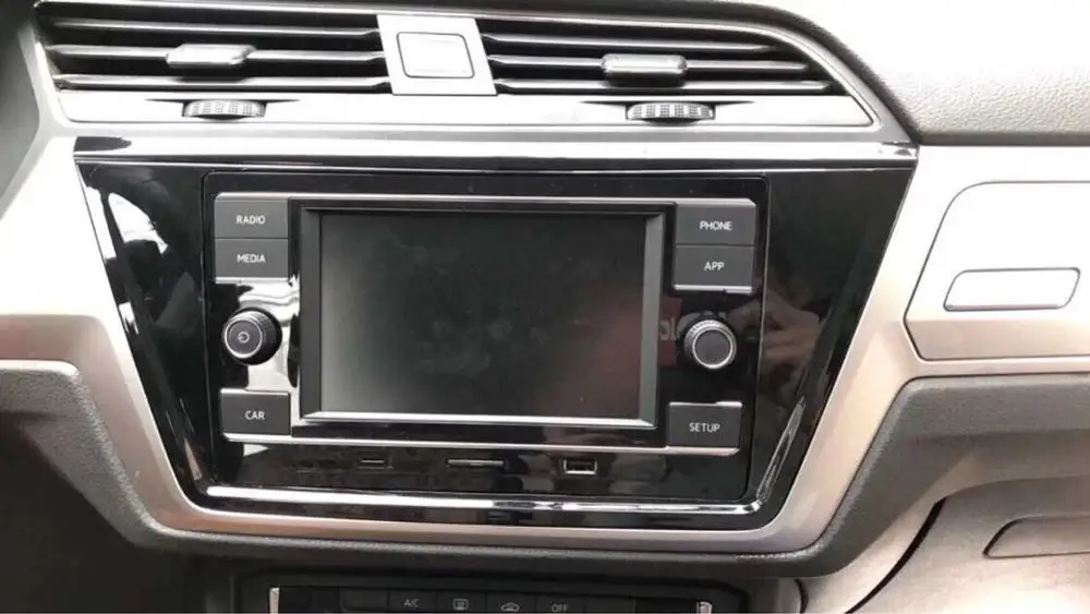 Для VW MQB touran MIB 3 CD 8," обшивка коробки черная краска радио рамка панель CD пластины