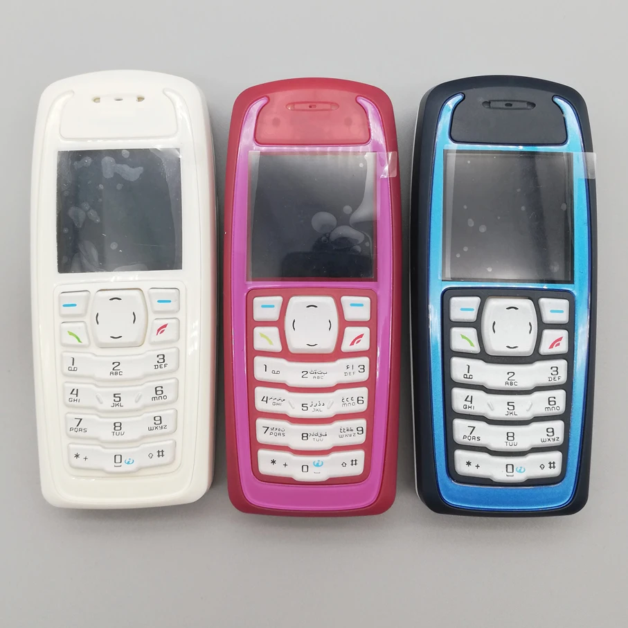 Полный корпус для Nokia 3100 передняя+ средняя рамка+ чехол для батареи+ английский/русский/арабский/иврит кнопки меню клавиатуры
