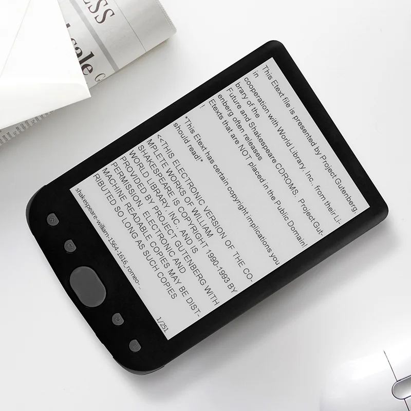 6 дюймов EINK экран Ebook Reader Поддержка TXT PDF Reader Поддержка карты фабрика прототип низкая цена продажи