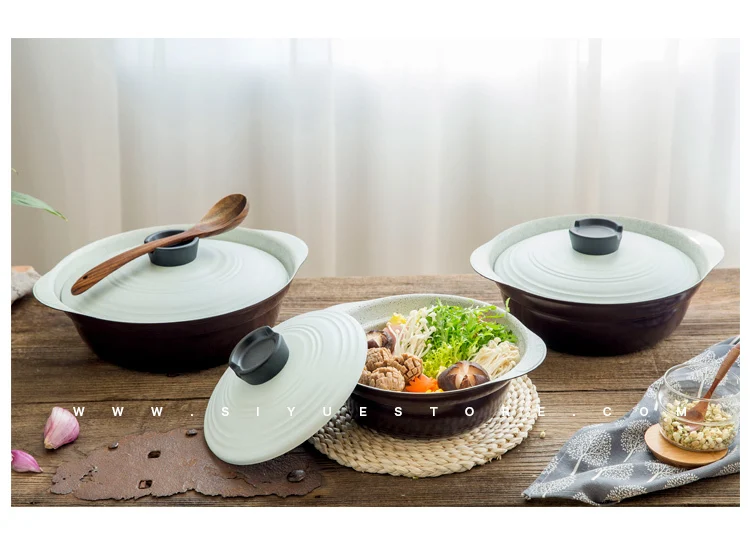 Японский стиль Sukiyaki casseroles глиняный горшок небольшой керамический горячий горшок антипригарная суповая мультяшная чашка индукционная плита кастрюля stewpot