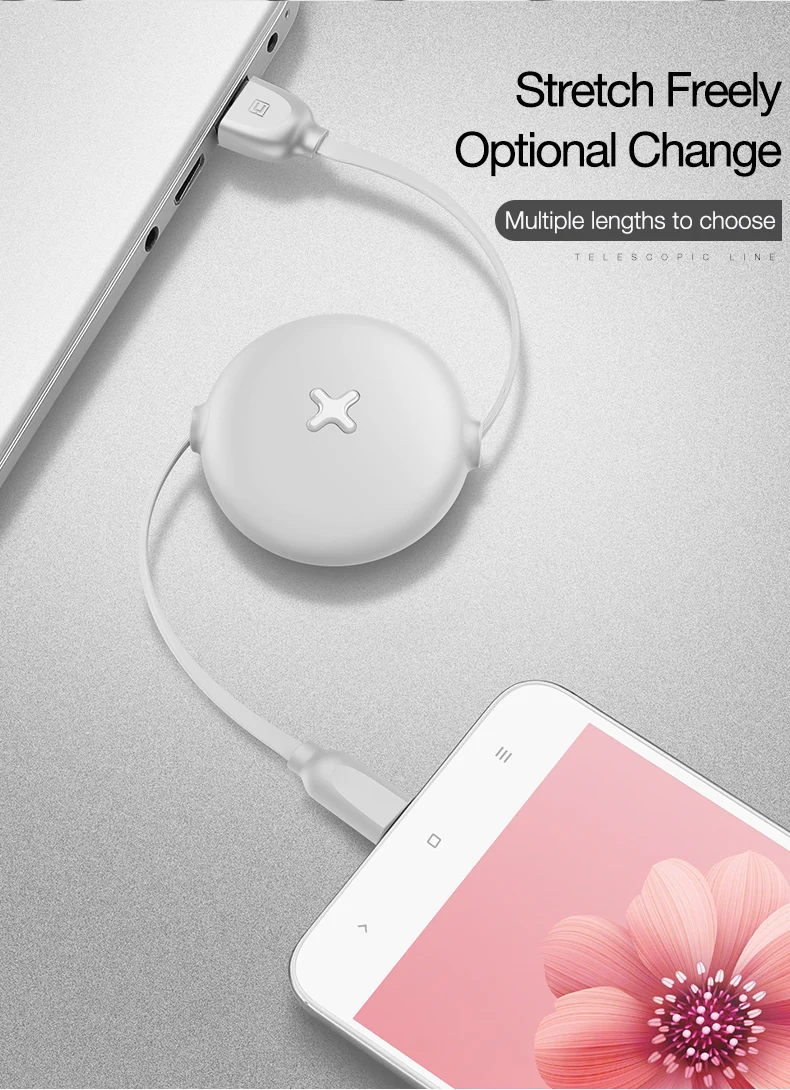 CAFELE Выдвижной usb type C портативный зарядный кабель для samsung Xiaomi huawei Usb гибкий кабель синхронизации данных провод для быстрой зарядки