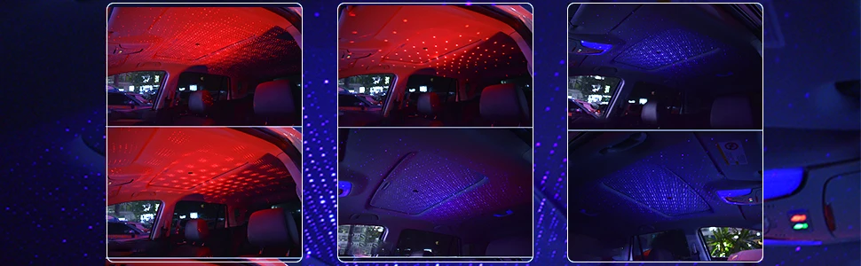 Mini Led Projection Lamp Star Night Auto Roof Lights Interior DJ Car Lights Portable USB Decoration for Car Ceiling Bedroom dinosaur night light
