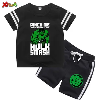 

2020 Boys Clothes Sets Summer Clothing Toddler Baby 2 Pcs Suits Hulk Fashion Tracksuit Kids Clothes Sets Girls Children Clothing