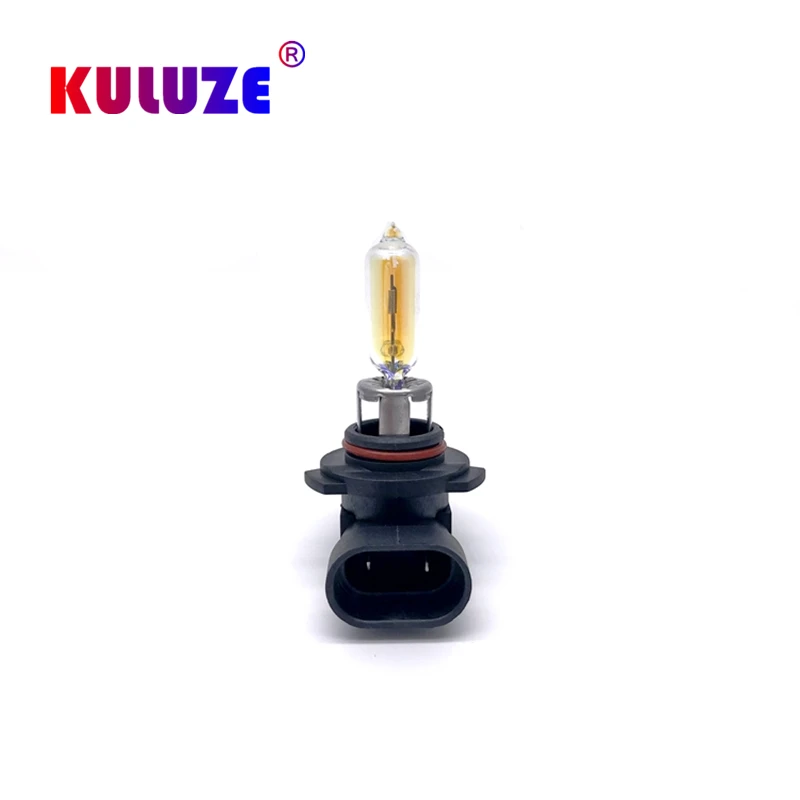 2x 9005 HB3 100W Super Yellow Headlight Bulbs – High Beam Xenon Halogen – 3000K