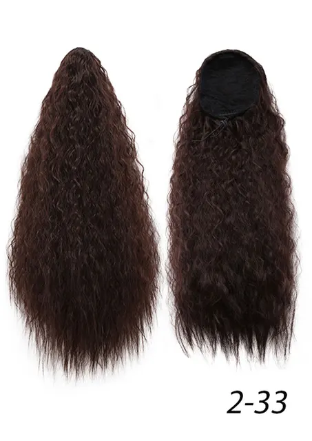 Amir Hair Drawstring Ponytail Extensions Synthetic Long Kinky Curly Ponytails Wig Hair Pieces For Women Fake Hair Extension Clip 2-33