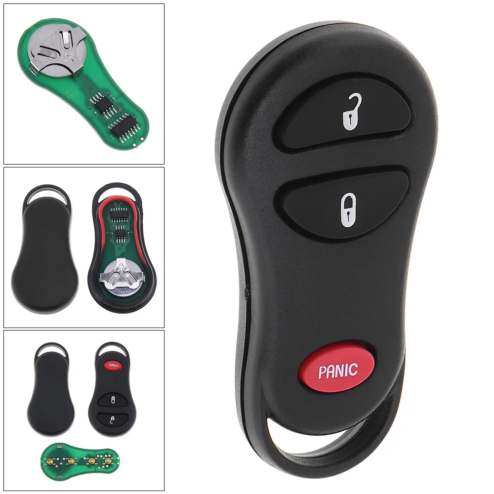 

315MHz 2 + 1 Buttons Car Key Replacement Keyless Entry Remote Transmitter Key Fob with Chip GQ43VT17T for Dodge Chrysler