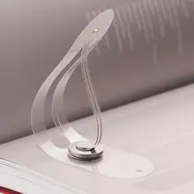 1 шт. мини-закладка светодиодный ночник для путешествий портативный свет для чтения ультра-тонкая прозрачная маленькая настольная лампа для спальни Кнопка питания батареи