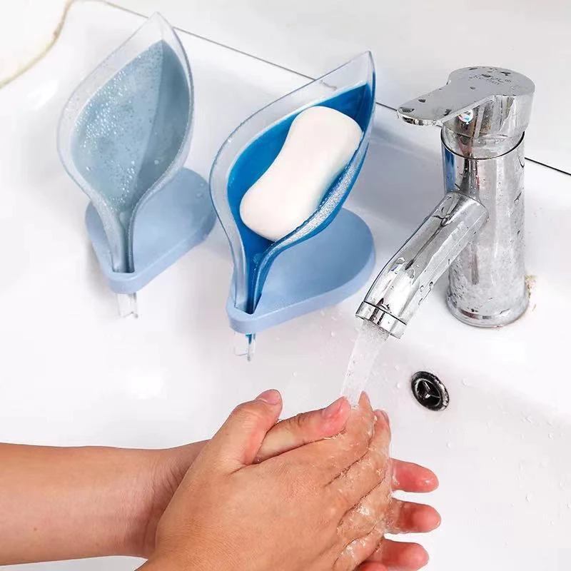 Salle de bains Eau Vidange Soap Dish Case Support égouttoir Savon Saver Boîte de rangement 