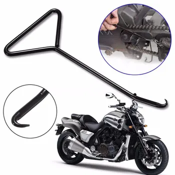 

Motorcycle Bicycle Stainless Steel T-Handle Exhaust Stand Spring Hook Puller Tools for Motorcycle Bicycle Mountain Bike